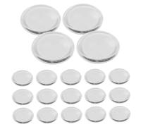 Generic 20pcs Lash Extension Eye Pads with 4cm Large Silicone Lash Lift Tray Pallet for Professional Eyelash Extension Adhesive Holder Makeup Tool