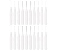 Generic 20pcs Mini Eyebrow Makeup Brush Cap, Nylon Micro Eyelash Filler Brush and White Interdental Toothbrush Set for and Oral Cleaning