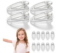 Generic 20pcs Mini Volumizing Hair Clips, Classic Small Jaw Clips Made of Plastic with Oval Shape, Versatile Colour and Firm Hold for School and Home Use Random Color