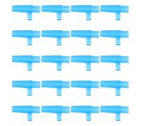 Generic 20pcs Plastic Air Pump Tips Manual Inflation Pump Nozzle Lightweight Blue Efficient Inflation Stable Construction Replacement Heads for Air Mattresses Camping Use