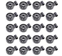 Generic 20pcs Plastic Sunshade Clamps for Greenhouse and Garden, Lightweight Double Fasten Clips for Fixing Sunshade Net and Cloth, for Outdoor Shade Sail and Privacy Netting