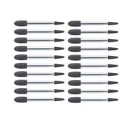 Generic 20Pcs Silicone Eyeshadow Brush Set Microphone Shape, Professional Short Lip and Eye Shadow Applicators, Black Makeup Brushes Kit for Precise Eye Makeup
