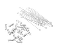 Generic 20pcs Stick Brooches Safety Long Needle Pin Jewelry Accessories for Earring Making and Brooch Pins for Clothes