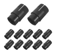 Generic 20pcs Universal Potentiometer Volume Knobs for Electric Guitar and Amplifier, Black Plastic Dimmer Control Knobs with Stable Attachment and Modern Sl esign for DIY Electronics