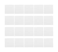 Generic 20pcs White Ceramic Fiber Insulation Paper Sheets for Microwave Kiln Smooth Surface, Square Fireproof Boards for Making Necklaces and Ceramic Production