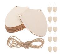 Generic 20pcs Wooden Shield Cutouts Craft Rustic Charm Beige Natural Wood Unfinished Shapes Allows for Personal Creativity and Decoration Versatile Use for DIY Projects and Medieval