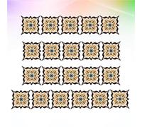 Generic 21 Pcs Waterproof PVC Floor Stickers Non-Slip Diagonal Tile Stickers High Durability Elegant Design for Living Rooms and Tv Backgrounds