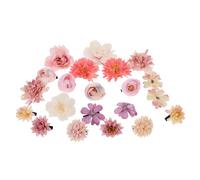 Generic 21pcs Flower Hair Accessories for Women with Layered Petal Design and Realistic 3d Flower Shapes Alloy and Cloth Material Hair Clips Barrettes for Weddings and School