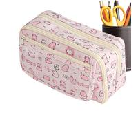 Generic 21x10.5x13 Cm Adorable Capybara Pencil Pouch Cute Capybara Pencil Case Capacity 3275 Cc Portable Pencil Pouch with Multiple Compartments Zippered for School