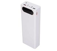 Generic 22.5W Fast Charge Power Bank Case Kit Portable Detachable LCD Dual USB Charger for Outdoor Use ABS Material (White)