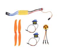 Generic 2200KV Brushless Motor Efficient 30A ESC Combo for RC Plane Aircraft 6035 Propeller Kit (2212 KV2200 motor + 6035 propeller + 9g steering)