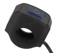 Generic 22mm Handlebar Switch ABS Metal Motorbike Light Switch Control Button for Headlight and Horn Direct Replacement for Motorcycle ATV Bike Off Road Use (Blue)