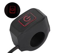 Generic 22mm Handlebar Switch ABS Metal Motorbike Light Switch Control Button for Headlight and Horn Direct Replacement for Motorcycle ATV Bike Off Road Use (Red)