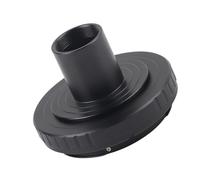 Generic 23.2mm T Mount Microscope Eyepiece Adapter Ring, Premium Metal Design for SLR Camera Body, Ideal for Microscope Imaging, Aluminum Alloy, Black, 1 Unit