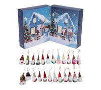 Generic 24 Day Gnome Christmas Advent Calendar, 24 Unique Figurines for Daily Holiday Cheer, Compartmentalized Countdown Design, Family Bonding Tradition & Versatile Festive Decor