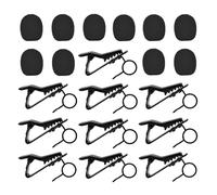Generic 24 Pieces Mic Clips Metal Clips Studio Accessories Easy Installation Practical Versatile Suitable for Office Presentation Gift Event, 8.4mm