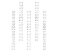 Generic 240pcs Nail Colour Display Boards with Double Faced Adhesive Tape, Plastic Manicure Color Cards for Beginners, Convenient for Practicing and Highlight Nail Polish, Suitable
