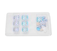 Generic 24pcs False Toe Nails for Women, 12 Sizes Toe Nail Tips, Gel Adhesive Paste Nail Art with Comfortable Flexible, Ideal for Girls, Removal Method with Remover (J68)