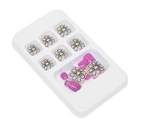 Generic 24pcs False Toe Nails for Women, 12 Sizes Toe Nail Tips, Gel Adhesive Paste Nail Art with Comfortable Flexible, Ideal for Girls, Removal Method with Remover (J74)