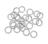 Generic 24pcs Stainless Steel Round Metal Craft Hoops 4mm Wire Diameter 25mm Outer Diameter Sturdy Solid Inner Structure for DIY Projects and Dreamcatcher Supplies