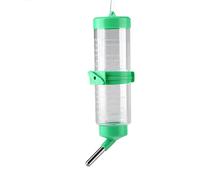 Generic 250ml Non Drip Pet Drinking Bottle for Hamsters and Small Animals, Safe BPA Free Plastic Water Dispenser in Green