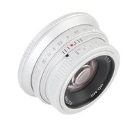 Generic 25mm F1.7 Camera Lens NEX E Mount - Classic 37.5mm Length for Close Up Creativity - Ideal for A6300 A6400 A6500 (Silver)