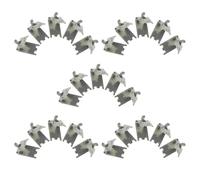 Generic 25pcs Freezer Cooler Shelf Hooks Refrigerator Shelf Support Clips Stainless Steel Safe to Use No Need to Drill Home Use