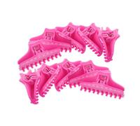 Generic 25pcs Perm Clip Hairstylist Essentials Styling Hair Clips Styling Clips for Hair Hairdresser Clips Salon Hair Clips Alligator Curl Clips Roller Jaw Clamps Roller Clips Pink Plastic