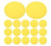 Generic 25pcs Selfadhesive Color Correction Discs Yellow Color Diffuser Pet Film Diffusion Warm Light Correction for Spotlights Downlights DIY Ambient Mood Lighting