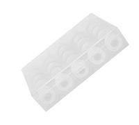 Generic 25pcs Transparent Bobbins with Thread, Clear Winding Spools for Embroidery and Sewing Machines for Home Use, for Sewers (Transparent Bobbin White Thread)