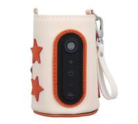 generic 26-Temp USB Portable Bottle Warmer Bag - Intelligent Heating Cover for Milk/Coffee, Universal Faux Leather Insulated Travel Mug Warmer with Lanyard