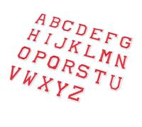 Generic 26pcs English Letter Patches for Clothes with Adhesive Backing, Non-Woven Polyester Material, Precisely Crafted for Mend and Decorate, for Stage Clothing and Arts Craft Project