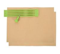 Generic 27-Row 30-Cell Plastic Braille Writing Board Set with Stylus and 2 Practice Sheets Reusable Braille Kit for Blind Users Visual Impairment Aid for Learning and Writing
