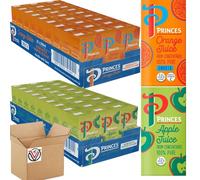 Generic 27 x Princess Orange, Apple Juice From Concentrate 100% Pure Summer Juice Carton 200ml (Full Box) | Pick Any Flavour