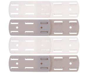 Generic 2pair Wall Mounted Socket Holder Adhesive Power Strip Fixer with Insert Type Design and Abs Material, Plastic and Acrylic Compatible, Simple Style Socket Color