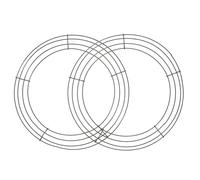 Generic 2pcs 12-Inch Metal Wreath Frame Wire Rings for Christmas DIY Floral Arrangement, Round Wreath Base for Holiday and Wedding Craft Decoration