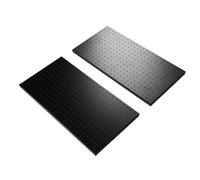 Generic 2Pcs 24x12in Heavy Duty Pegboard Wall Panel Durable Metal Pegboard Organizer Customizable Wall Mounted Tool Organizer Suitable for Garage Color: Black