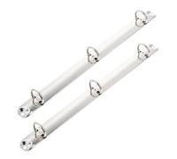 Generic 2pcs A4 Metal Loose-Leaf Binder with 3 Round Rings, Iron Material, Openable Rings for DIY Notebook Binding, for Presentations and Organizing Projects