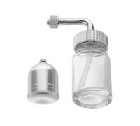 Generic 2pcs Airbrush Fluid Cup Replacement Durable Glass Paint Bottles Lid for Effortless Dispensing and for Airbrush Artists