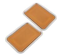 Generic 2pcs Anatomy Tray Dissecting Plate Laboratory Dissecting Trays for Lab Wax Dissecting Tray Dissecting Tray with Wax Dissection Pan Wax Dissection Tray Dissection Plate Yellow Metal