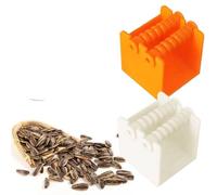 Generic 2PCS Automatic Sunflower Seed Sheller, Melon Seed Peeler, Plastic Blade & Material, Orange, Modern Design, Fruit & Hard-shelled Items, Manual Operation