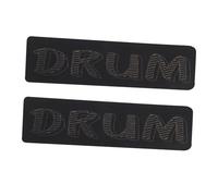 Generic 2pcs Bass Drum Protector Drum Mute Drum Dampener Bass Drum Hoop Protector Pedal Drum Accessories Bass Kick Drum Impact Pad Electronic Drum Pad Drum Patch Drum Pads Silica Gel Black