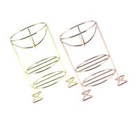Generic 2Pcs Beauty Sponge Holder Metal Drying Rack for Makeup Sponges Ventilated Powder Puff Stand Suitable for Various Cosmetic Egg Shapes Makeup Organizer