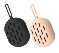 Generic 2pcs Beauty Sponge Holder Silicone Makeup Puff Storage Box Lightweight Keep Sponge Dry Breathable Holes for Travel and Dresser Tabletop