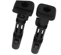 Generic 2pcs Black Car Seat Headrest Guide Cover Inserts, Plastic, 12.7mm Diameter, Easy Install, Stable Support