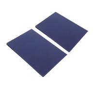 Generic 2pcs Blue A4 Certificate Folder Double-Sided Octagonal Design 15×21cm Document Holder for Office and School Graduation Diploma Presentation