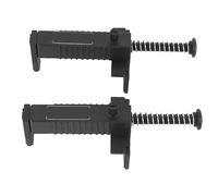 generic 2PCS Brick Line Clamps Runner, Professional Wire Drawer Bricklaying Tool with Anti-Slip Pad, Plastic Masonry Leveling & Measuring Accessory for Smooth/Sloped Bricks