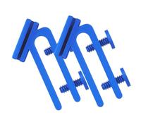 Generic 2pcs Bucket Hose Clamp with Adjustable Screws, Abs Plastic Hose Holder Organizer for Fish Tank Water Pipe, Quick Assembly and Tight Grip for Aquarium Water Exchanges, Blue
