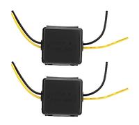 Generic 2PCS Car Power Filter, 12V, ABS Material, Noise Reduction for Equalizers, Amplifiers and Car Audio Stereo Systems