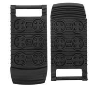 Generic 2pcs Car Tire Boards Off-road Traction Mats Anti-skid Plastic Tracks for Snow Mud Sand Emergency Vehicle Escape and Wheel Traction Aid